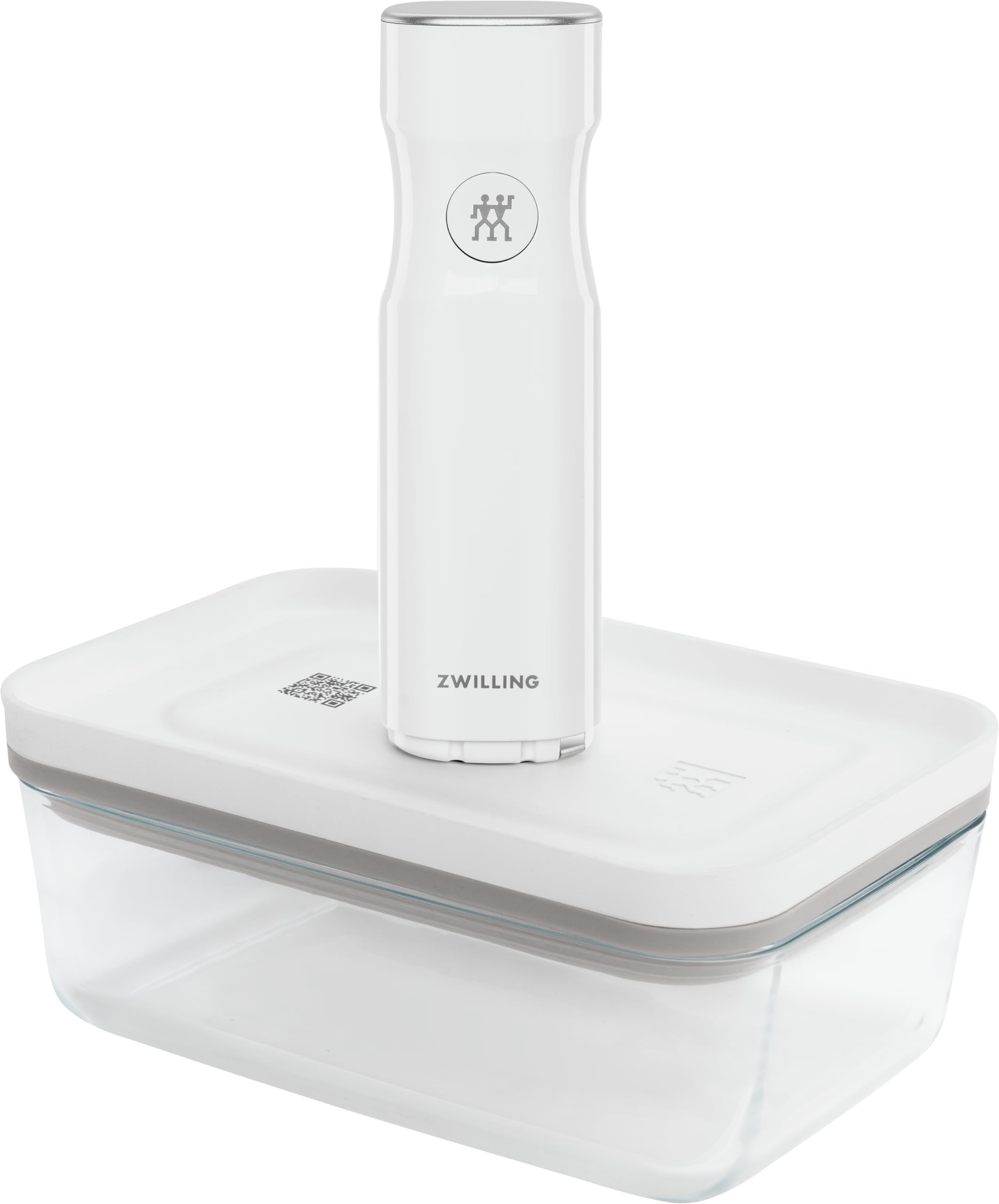 ZWILLING Fresh & Save handheld vacuum sealer pump in action keeps foods fresher longer for meal planning.