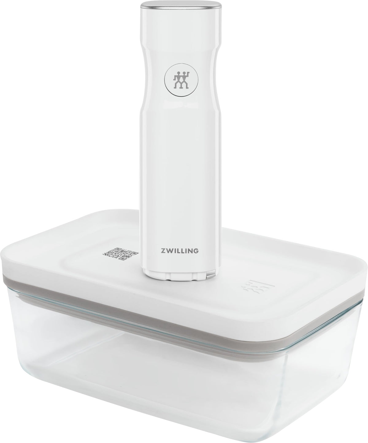 ZWILLING Fresh & Save handheld vacuum sealer pump in action keeps foods fresher longer for meal planning.