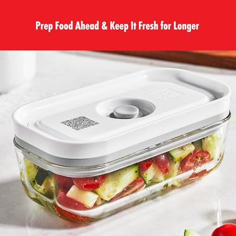 ZWILLING airtight lids securely seal for freezer protection and flavor preservation.