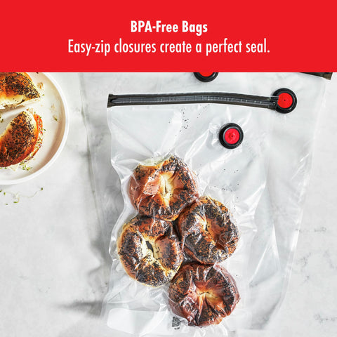 ZWILLING Fresh & Save easy-zip closure delivers spill-free sealing.