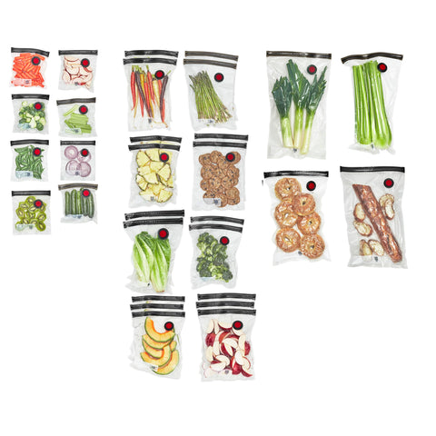 ZWILLING Fresh & Save small bags keep prepped ingredients fresh with a tight seal.