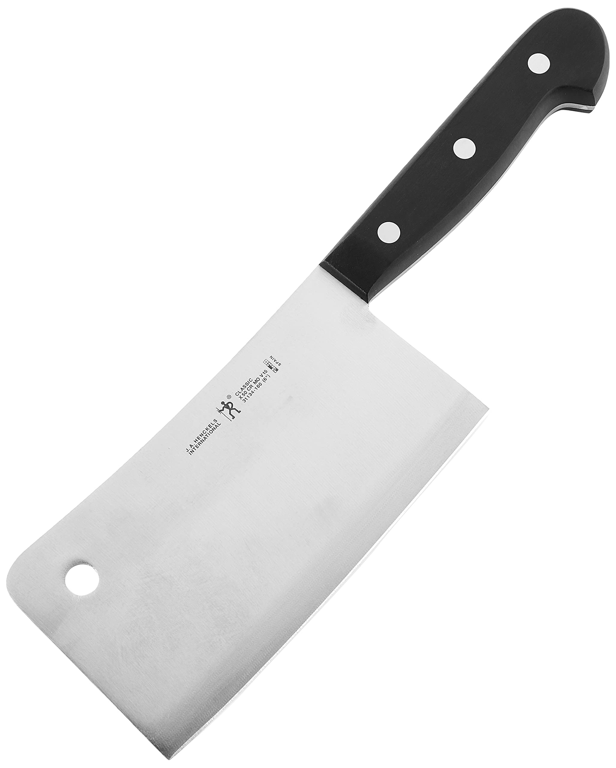 ZWILLING Henckels Classic cleaver in use slicing meat with control