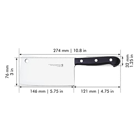 ZWILLING Henckels Classic 6-inch cleaver on cutting board ready for prep