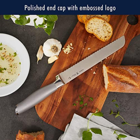 ZWILLING Modernist 8-inch bread knife for clean, even slices.