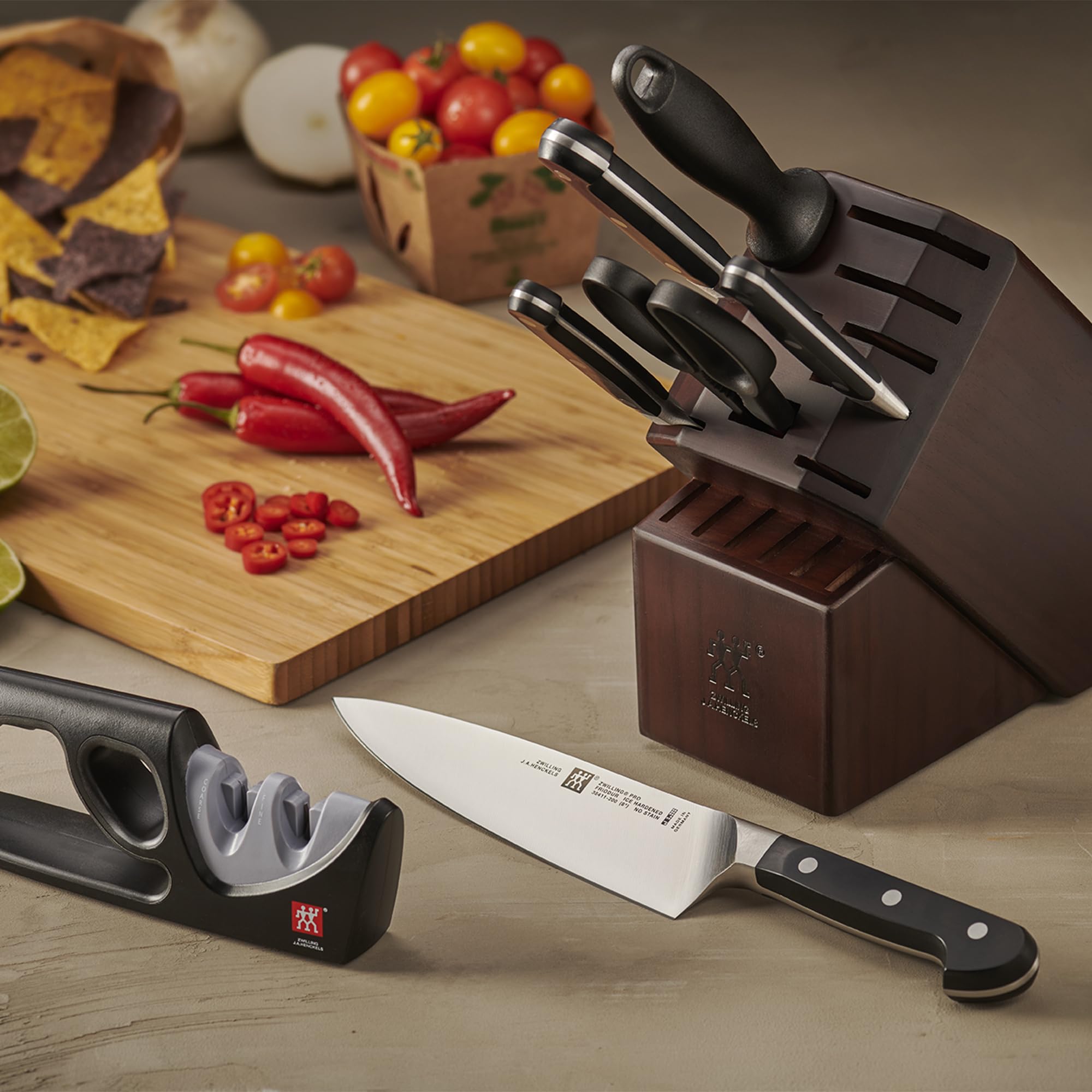 ZWILLING Pro 5.5-inch prep knife captures versatile chopping action