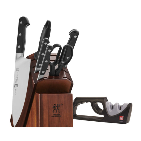 ZWILLING Pro knife block set contents showcase premium blades for everyday prep