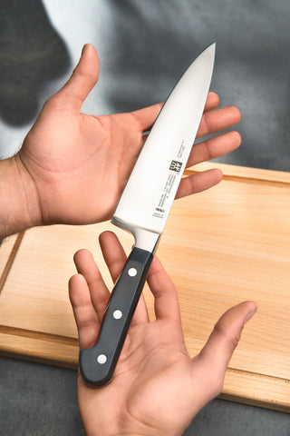 Zwilling Professional S black stainless-steel design for modern kitchens.