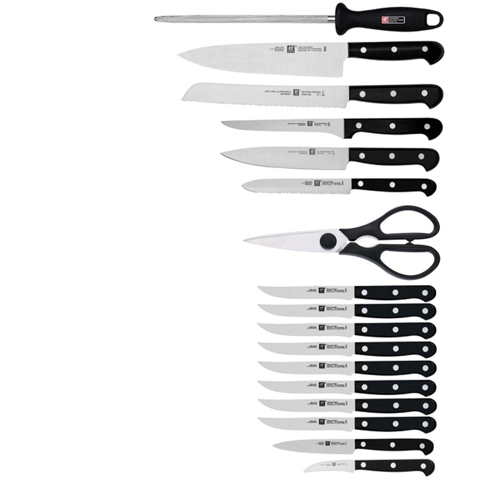 ZWILLING Twin Gourmet Classic three rivet handle offers durable, confident grip.