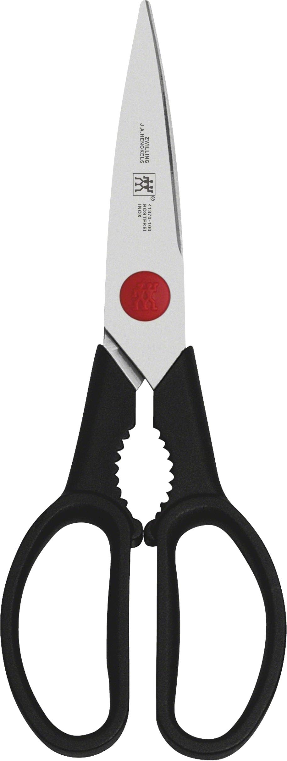 ZWILLING Twin L kitchen shears blade close-up showing precise cutting edge