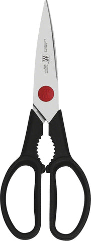 ZWILLING Twin L kitchen shears blade close-up showing precise cutting edge
