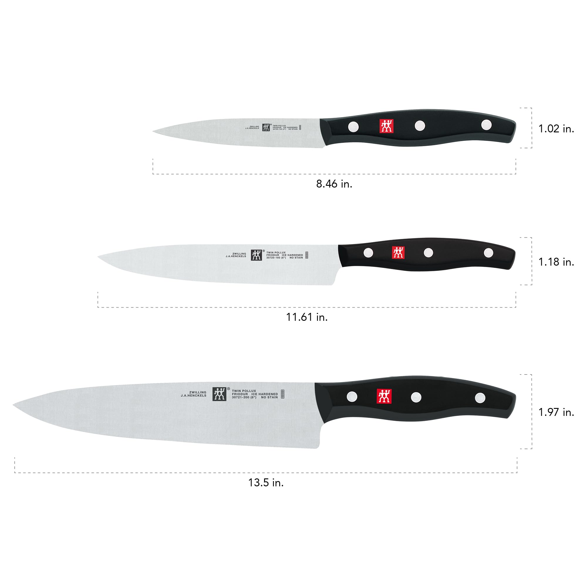 ZWILLING Twin Signature chef knife, delivers clean cuts on vegetables and proteins