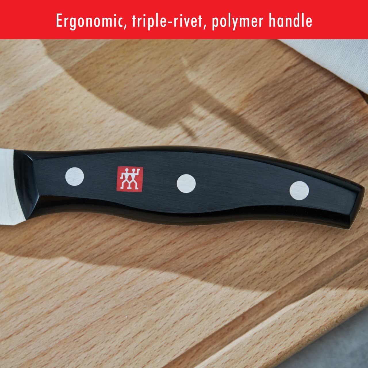 ZWILLING Twin Signature 8-inch bread knife ice-hardened blade retains sharpness.