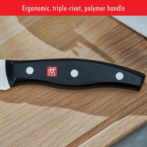 ZWILLING Twin Signature 8-inch bread knife ice-hardened blade retains sharpness.