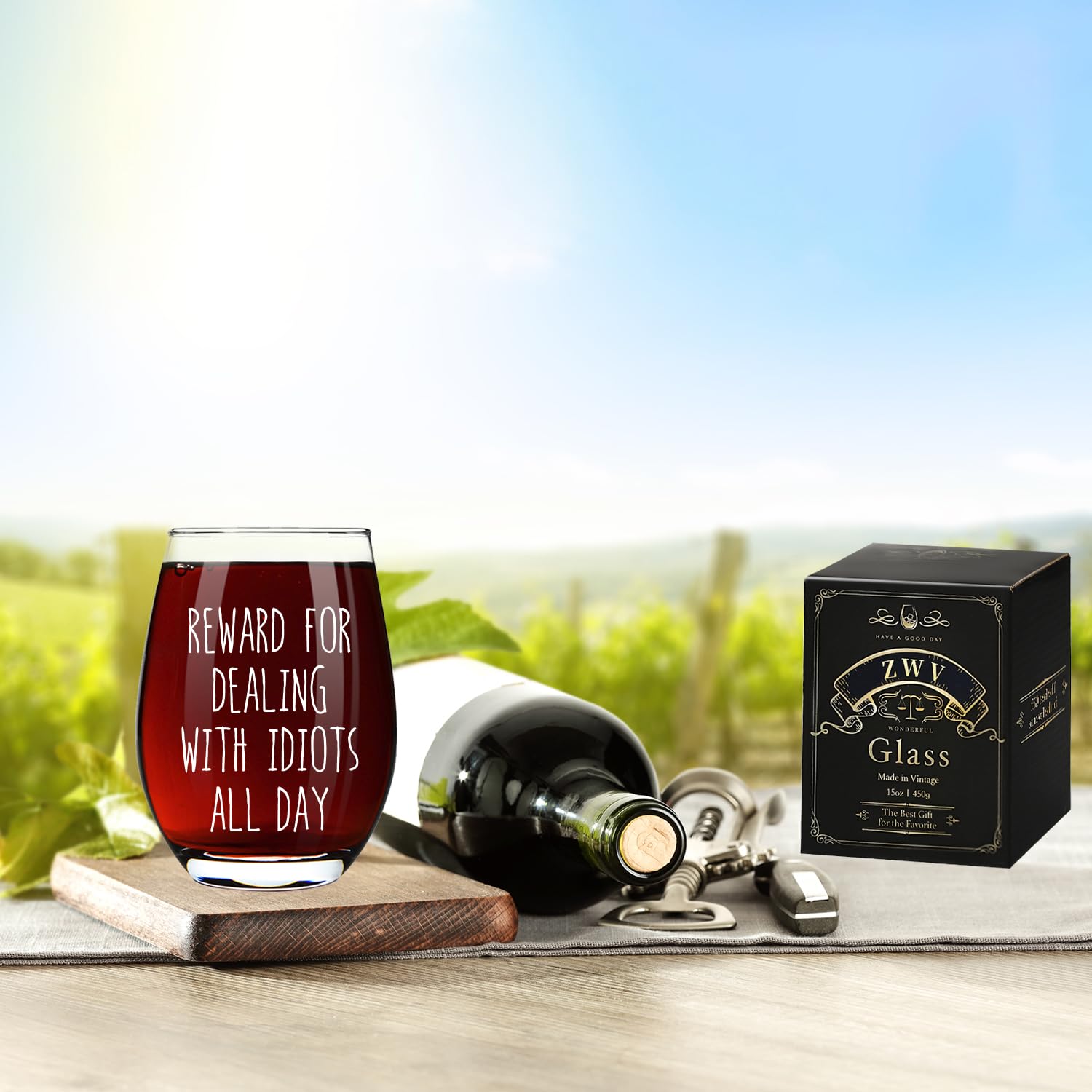 ZWV Reward narrow-opening wide-bottom design improves grip and controls pours.
