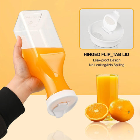 ZWYSLFCY clear beverage container fits cup holders and shelves.