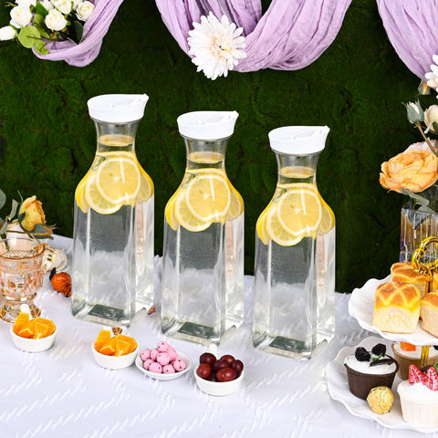 ZWYSLFCY PET carafes provide durable, spill-resistant serving options.