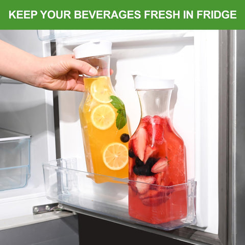 ZWYSLFCY 1L carafe is versatile for juice, milk, or water.