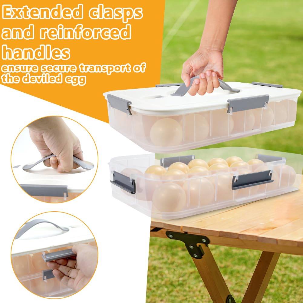 zxbaers stackable egg holder saves fridge space and reduces clutter.
