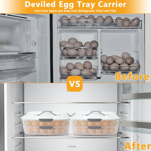 zxbaers travel portable egg platter is suitcase-friendly for events.
