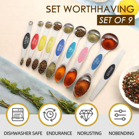 ZxlFiersp 9-piece measuring set for a range of recipes and portions