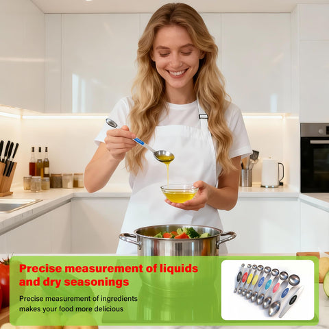 ZxlFiersp multicolor spoons add visual flair and easy size recognition