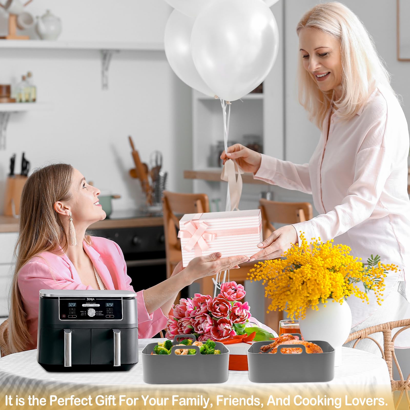 ZXZMZT easy-clean, no-mess air fryer accessory