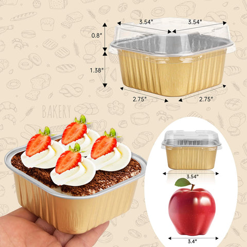 Zycozzn disposable ramekins stack neatly for easy transport at events.