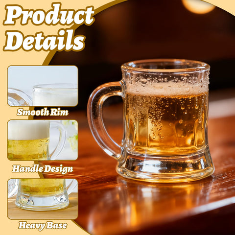 ZYFLSIYU freezable mini beer mug glasses for outdoor gatherings