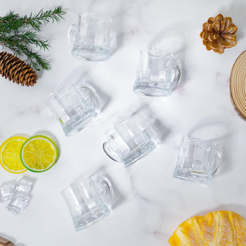 ZYFLSIYU six-piece mini glass set for gatherings and celebrations
