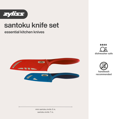 Zyliss drawer-ready knife set fits neatly in kitchen drawers.