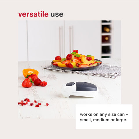 Zyliss EasiCan battery-powered operation shows cordless use