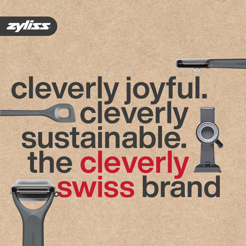 Zyliss Easy Pull compact design stores neatly, saving kitchen space.