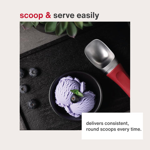 Zyliss berry-color scoop adds style to dessert preparation