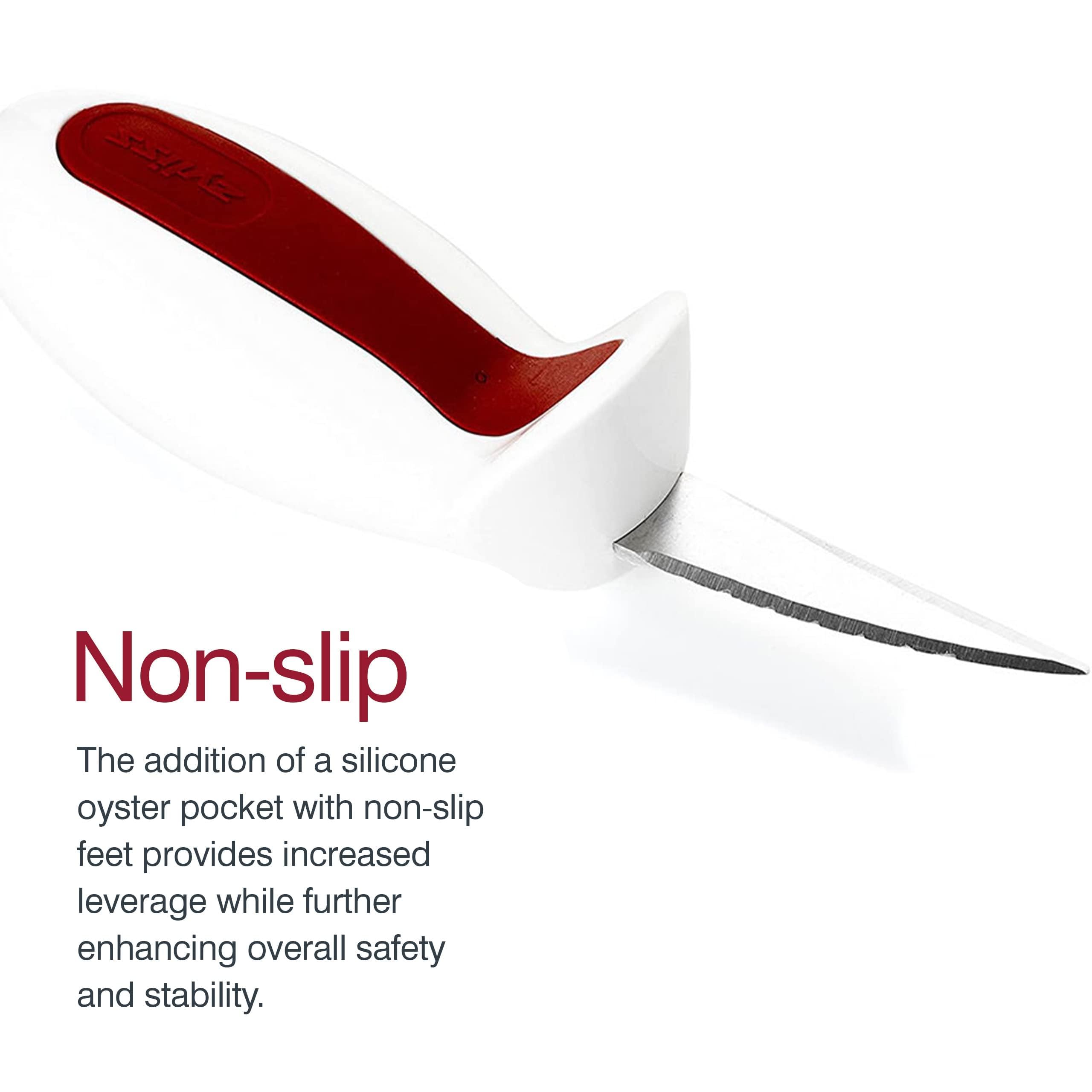 Zyliss oyster knife holder keeps tool organized in drawer