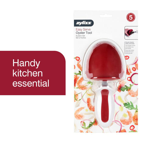 Zyliss shucker knife with non-slip handle for secure operation