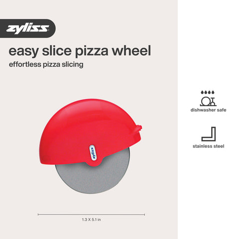 Zyliss pizza wheel close-up blade edge for sharp performance