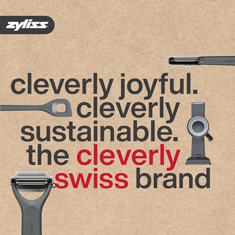 Zyliss potato masher fits standard bowls for versatile mashing.