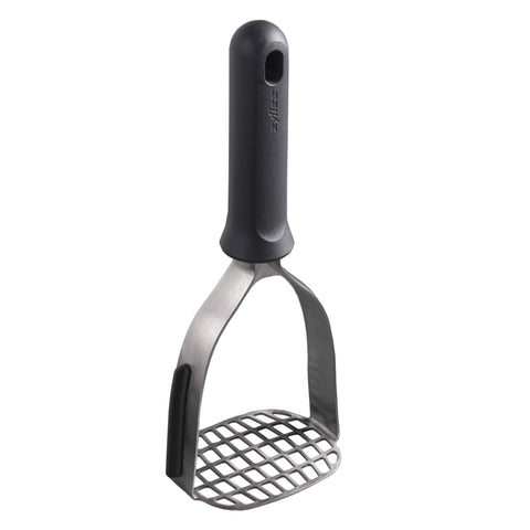Zyliss potato masher with a steel body for durable, smooth mashes.