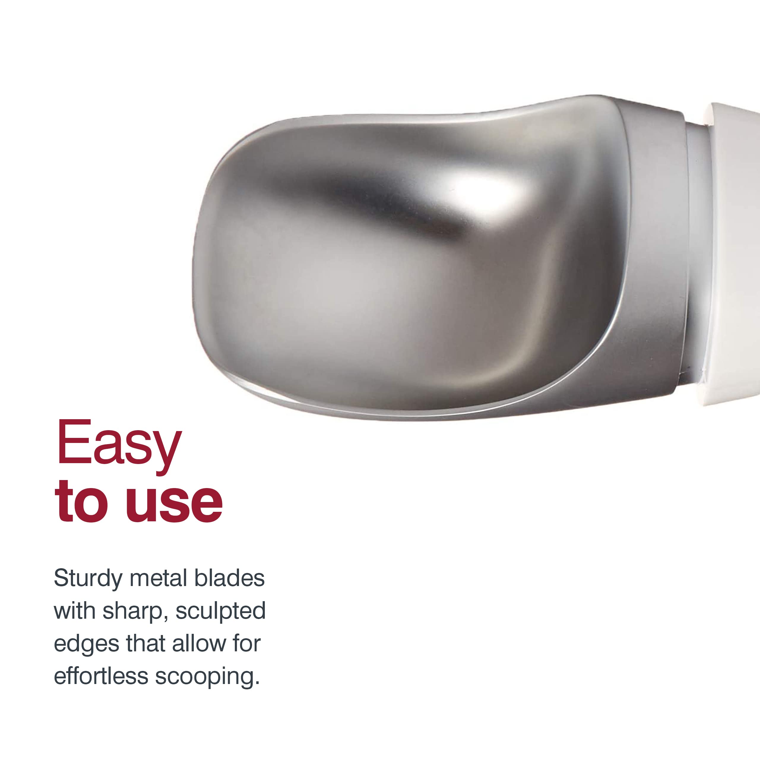 Zyliss Right Scoop BPA-free design for safe daily dessert prep.
