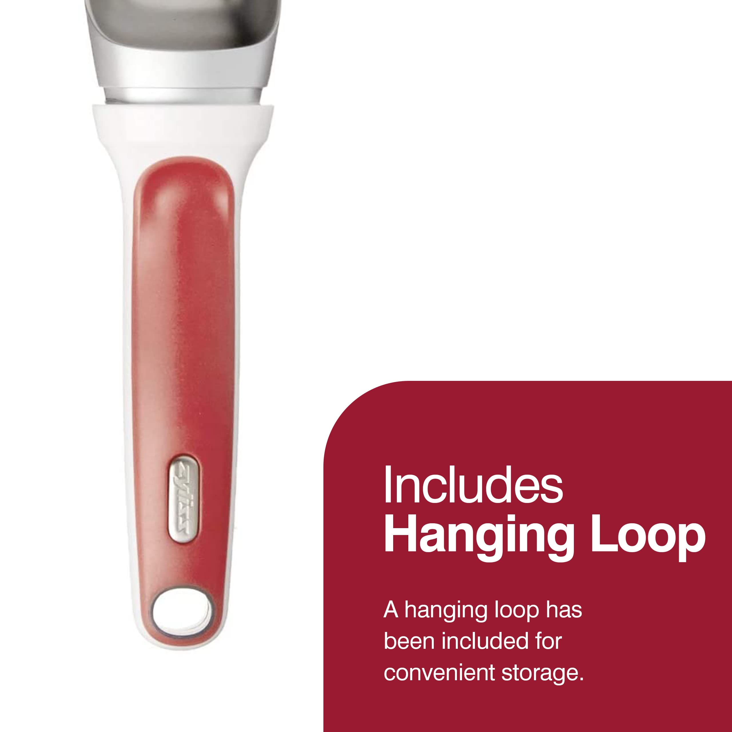 Zyliss Right Scoop dishwasher-safe for quick cleanup after dessert.