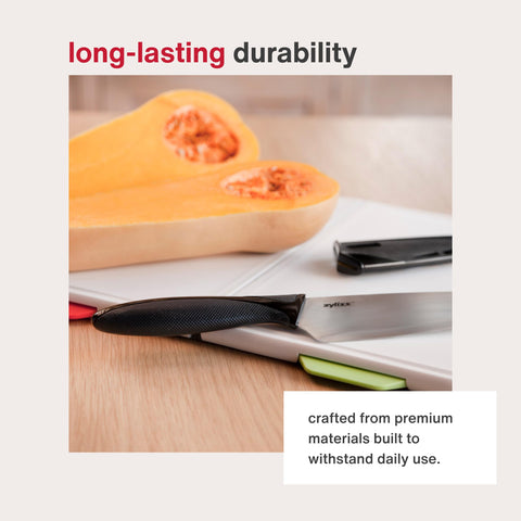 Zyliss protective knife sheath keeps blade safe and drawers organized.