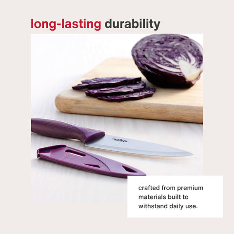 Note that Zyliss knife is dishwasher safe for easy cleanup