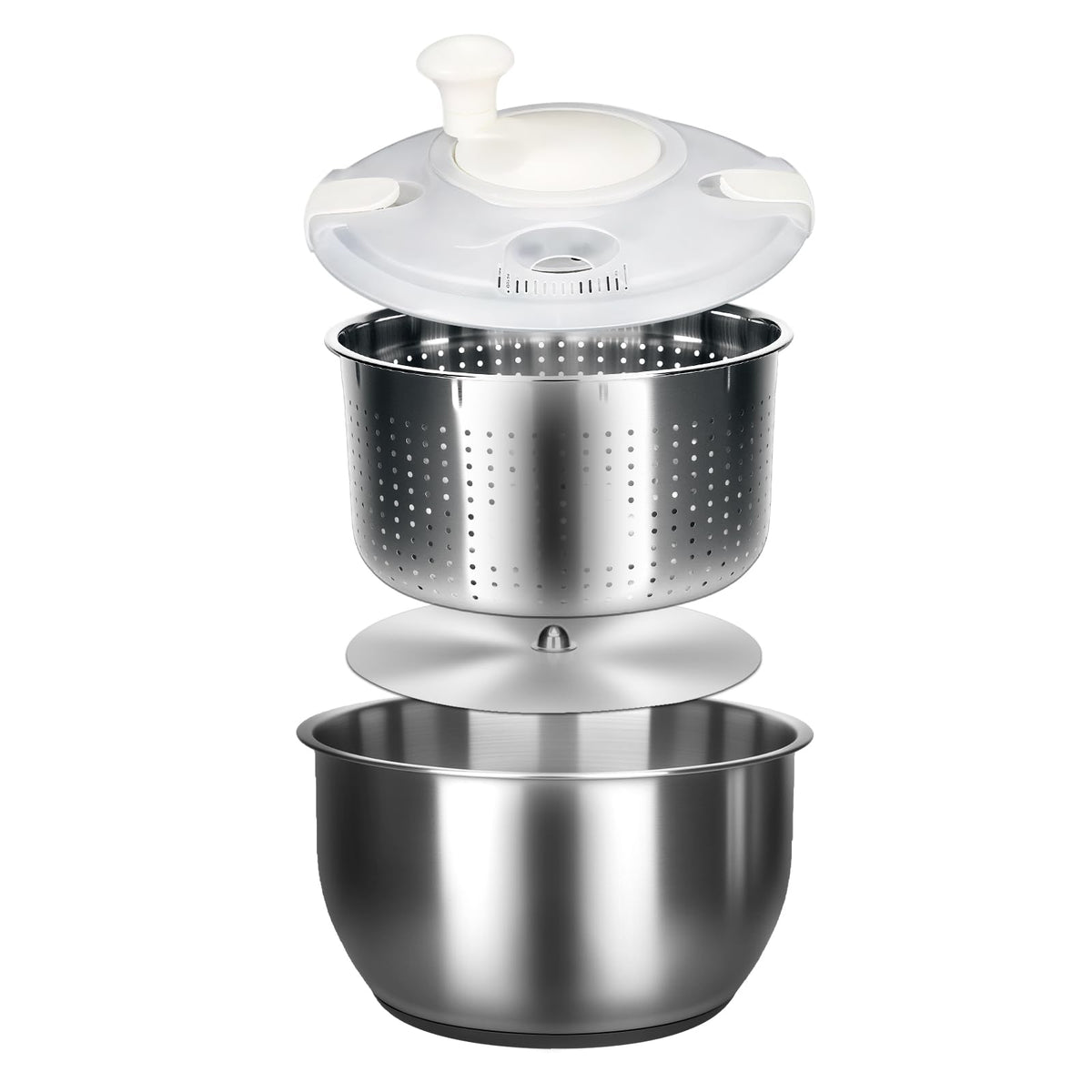 Zypilatsry 6L salad rotator on counter for quick, efficient wash and dry.