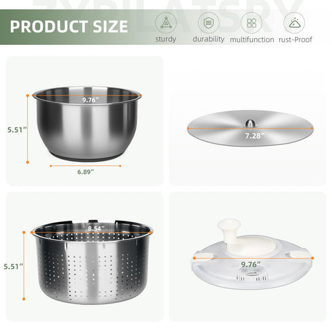 Zypilatsry locking clips keep splashes contained during prep.