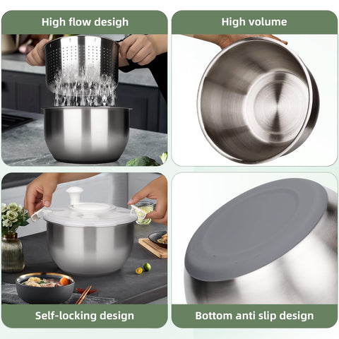Zypilatsry salad rotator basket inside demonstrates compact, thorough cleaning.