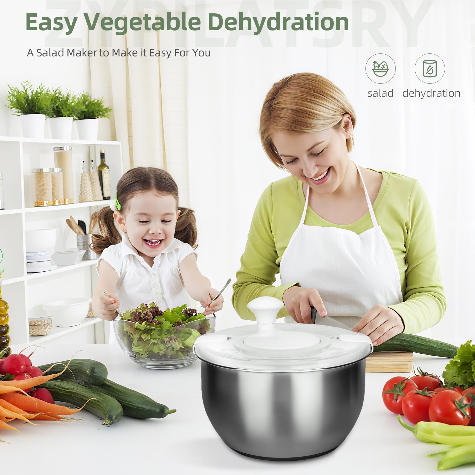 Zypilatsry versatile wash dry for lettuce herbs berries.
