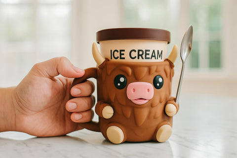 ZZ LIFE Pint Holder dual spoon sockets keep spoons handy for easy sharing.
