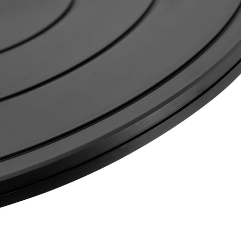 ZZRANYE anti-slip groove turntable maintains stable spins under load.
