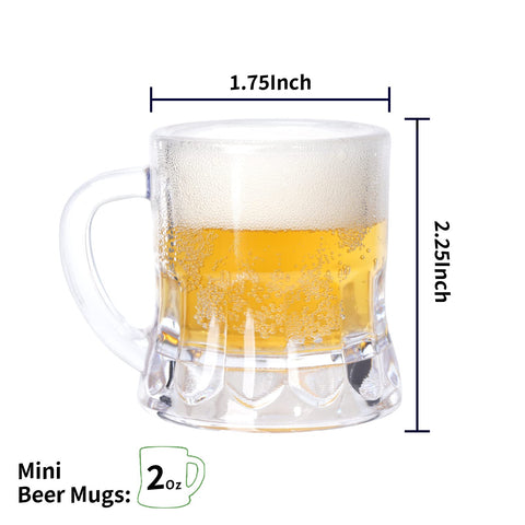 ZZYFGH clear plastic beer mug with handle—durable, reusable for gatherings